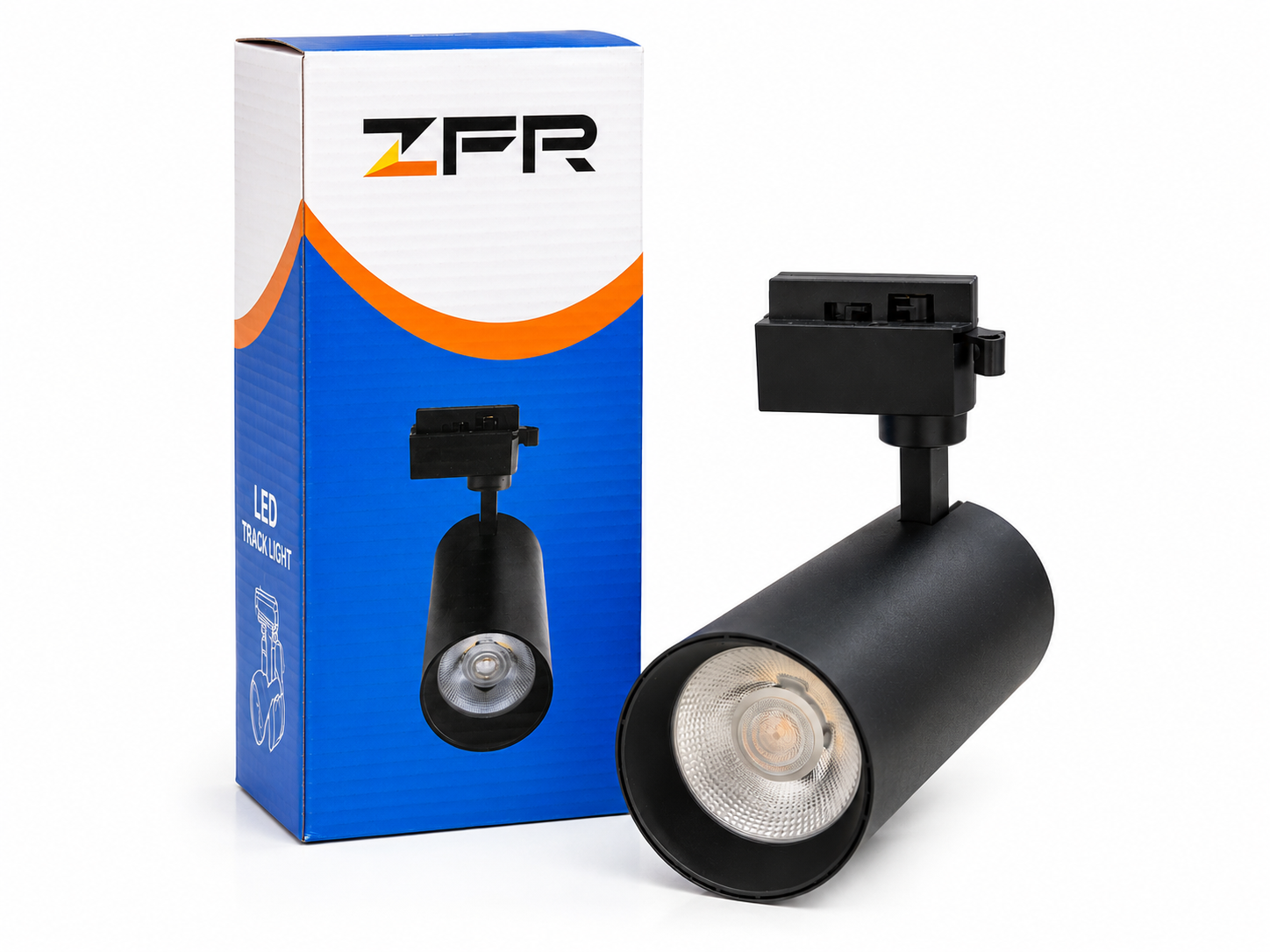 چراغ ریلی 30 وات ZFR بدنه فلزی لنزدار | چرخش 360 درجه