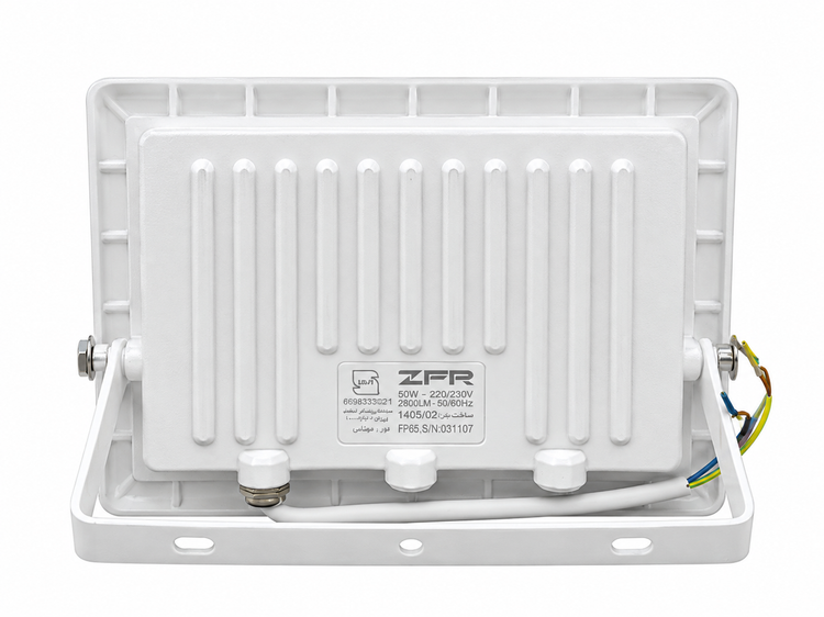 پروژکتور ال ای دی ۵۰ وات زد اف آر (ZFR) مدل فلت IP65